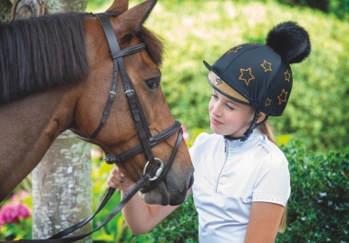 Shires Diamante Star Hat Cover